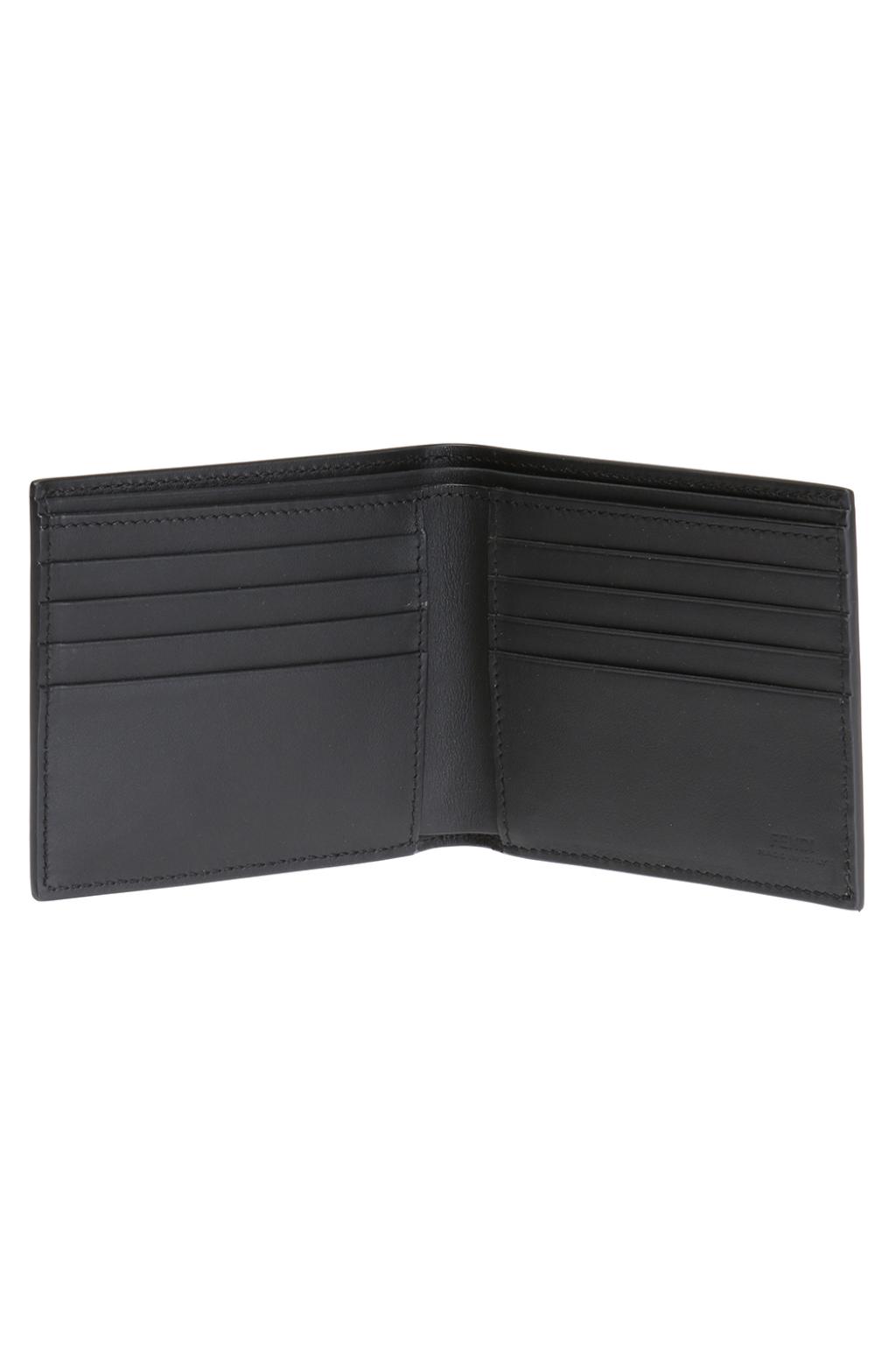 Black Eyes motif bi-fold wallet Fendi - Vitkac GB